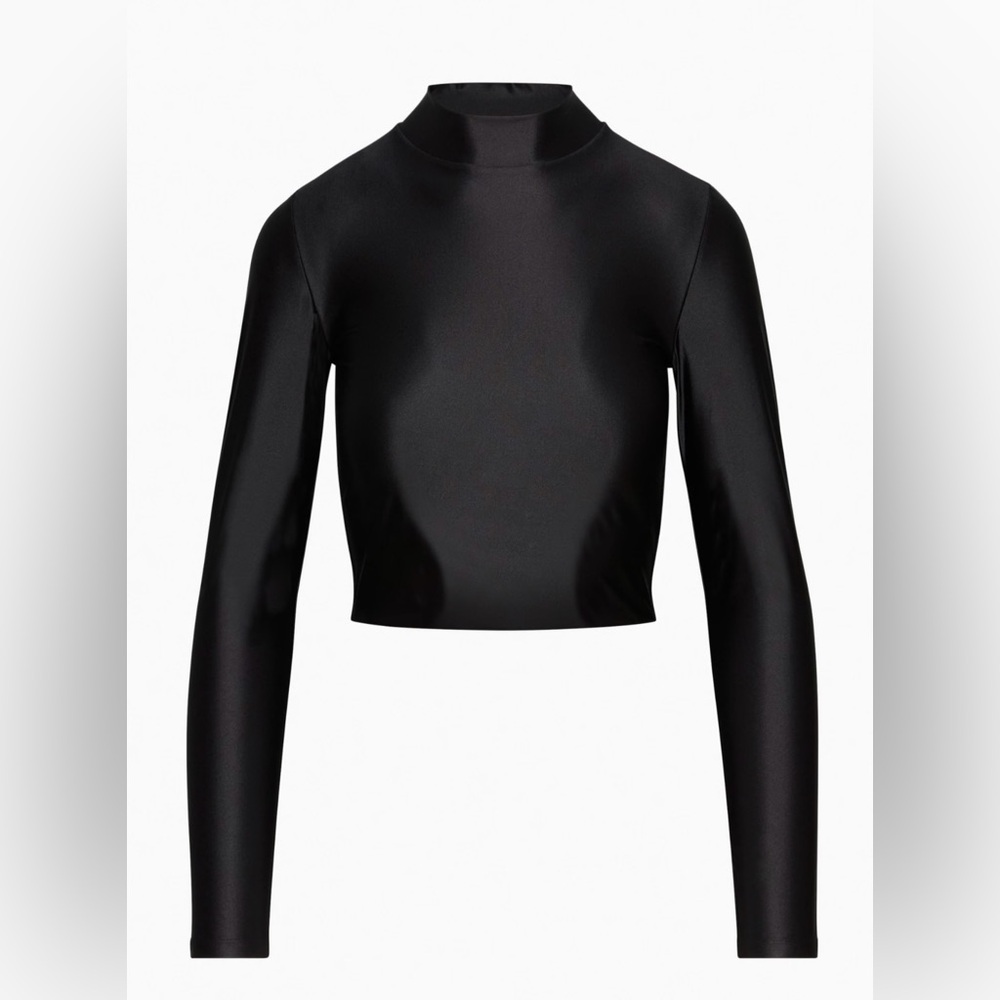 Aritzia’s Babaton Satinette Mockneck Longsleeve, size Medium, NWOT